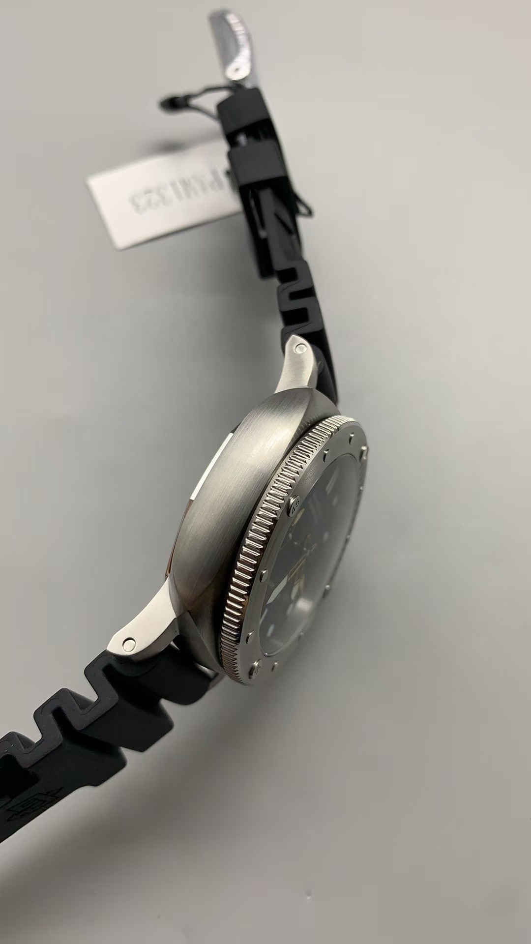 Replica PAM 1323 Panerai Submersible GMT Navy Seals Clone P.900 Movement Black Rubber Band - Image 5