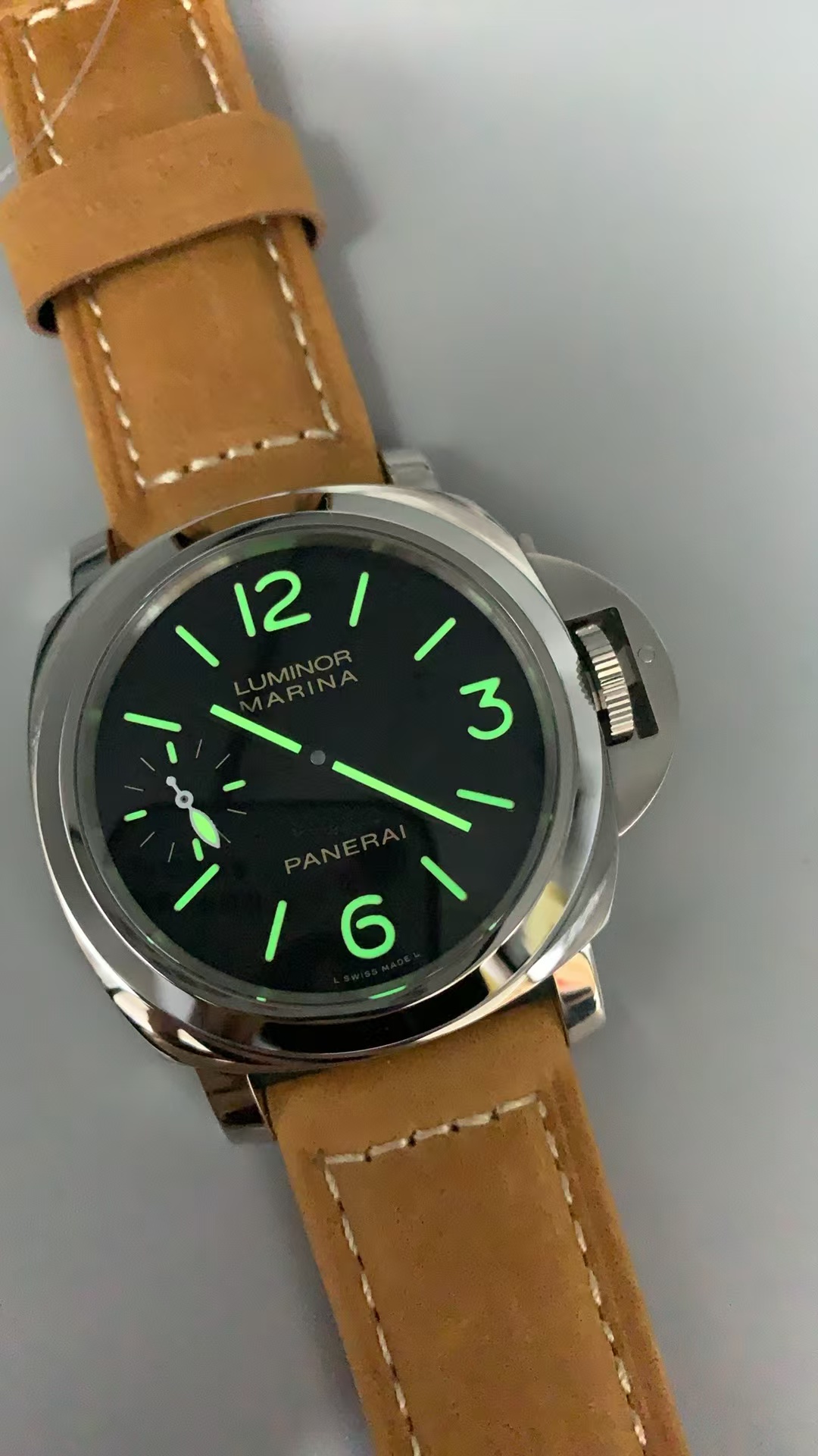 Replica PAM 416 Panerai Luminor Marina Beverly Hills Boutique Clone 6497 Movement Black Dial - Image 10